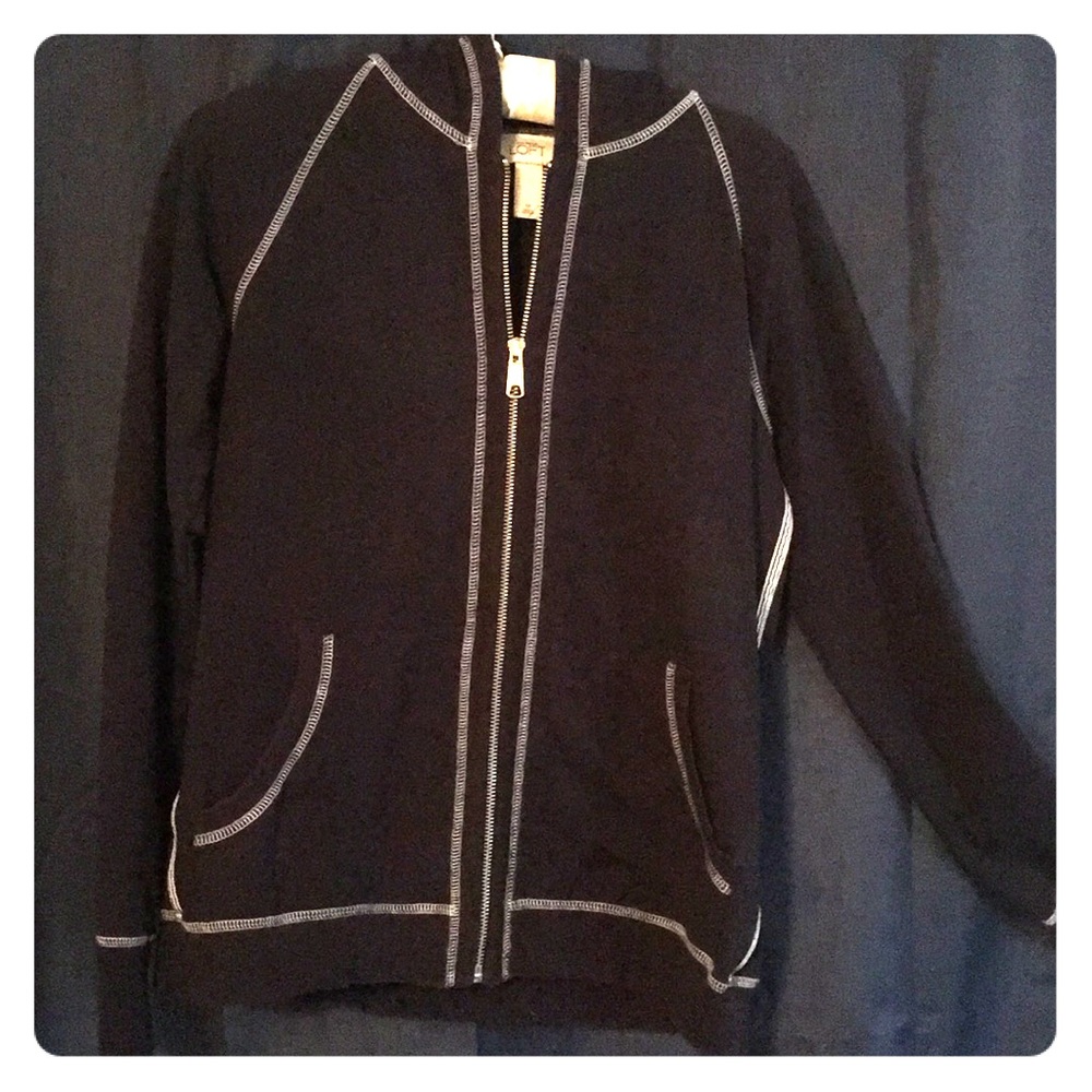 Ann Taylor Loft Navy hooded sweatshirt size medium
